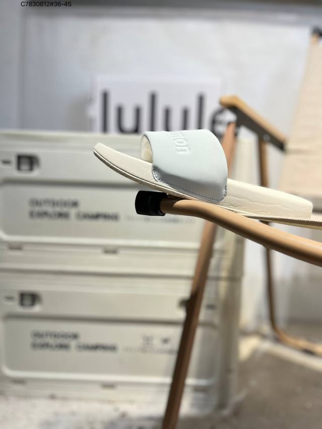 2025新款Lulu一字拖鞋男女同款家居户外穿厚底增高休闲百搭凉拖鞋Lulu拖鞋Lw9Fobs C7830812#36-45