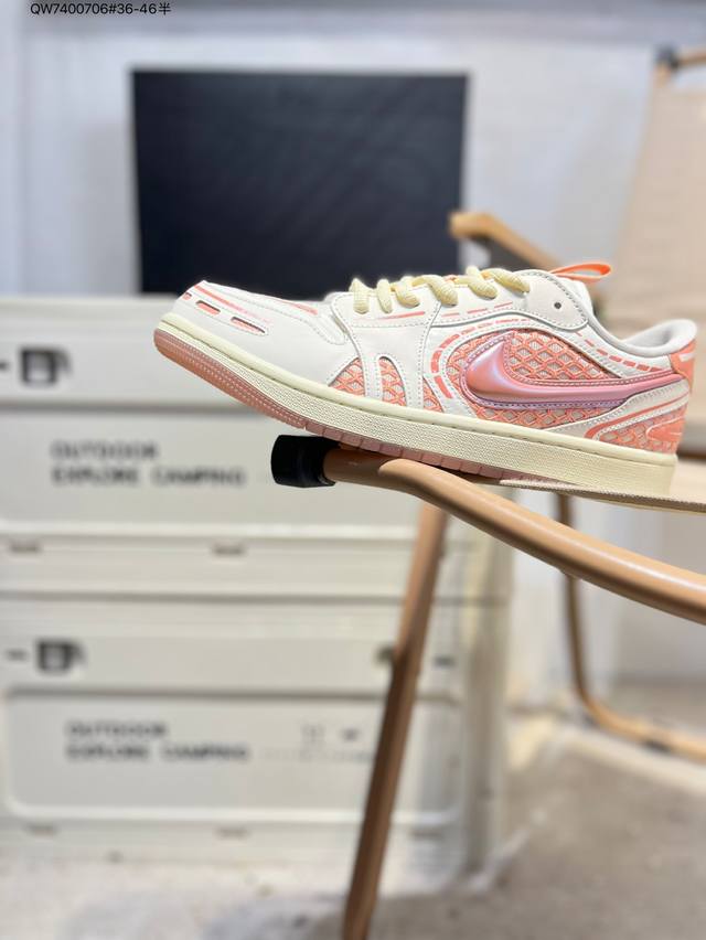 公司级头层皮乔丹Air Jordan 1 Low Aj1低帮系列篮球鞋 官方同步配色 原装级产物 #拒绝公底 立体鞋型 细节完美 高清洁度Hq2186 Qw74