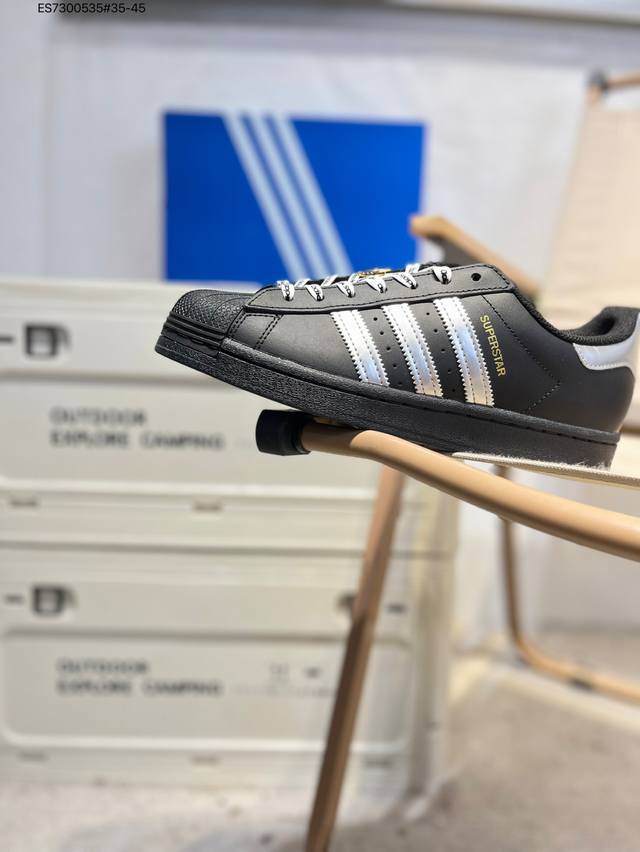 阿迪达斯Adidas三叶草 Originals Superstar 贝壳头系列低帮经典百搭休闲运动Eg4959 Es7300535#35-45