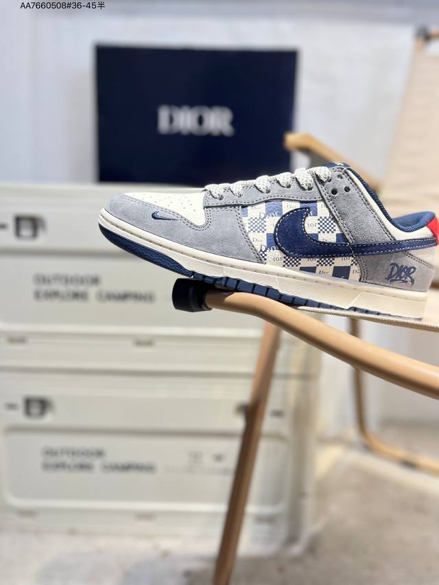 迪奥 X Nike Sb Dunk Low 大厂出品 极力推荐 新配色 原装头层材料 独家版型蒸餾加工 帶來的是更好的视觉和脚感体验 大厂纯原品质出货 清洁度