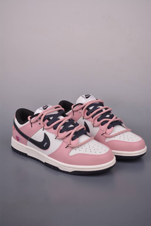 Nike Sb Dunk Low 情人节黑粉 解构绑带 纯原大厂出品 极力推荐 原装头层材料 独家版型蒸餾加工 帶來的是更好的视觉和脚感体验 大厂纯原品质出货