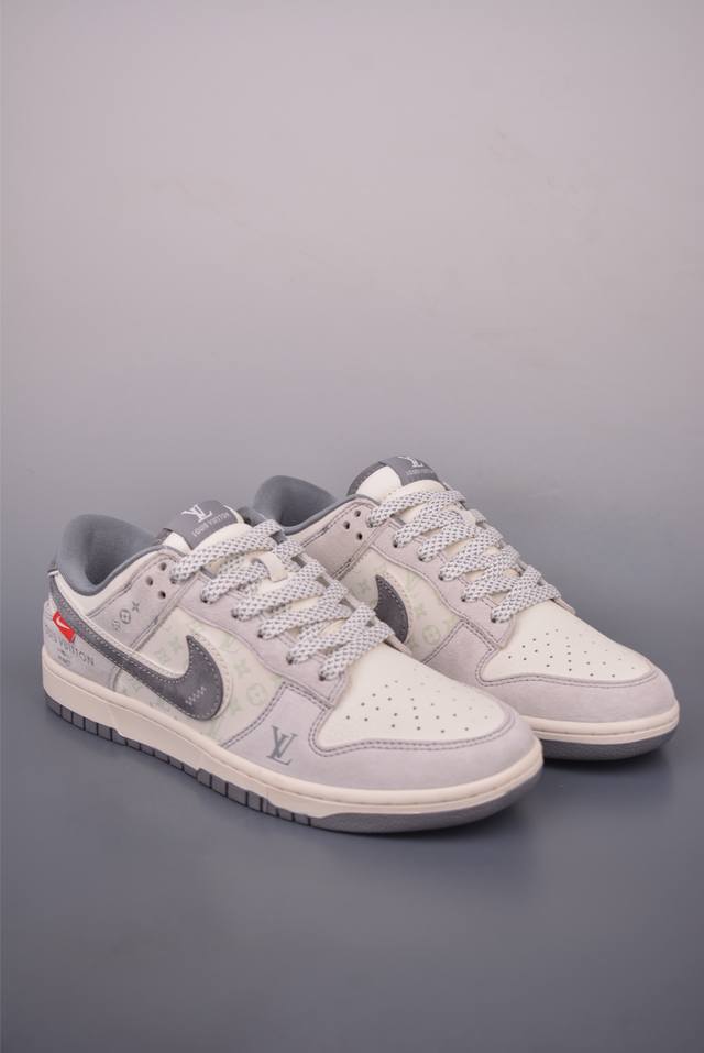 Nike Sb Dunk Low Lv联名 纯原大厂出品 极力推荐 原装头层材料 独家版型蒸餾加工 帶來的是更好的视觉和脚感体验 大厂纯原品质出货 清洁度 电绣