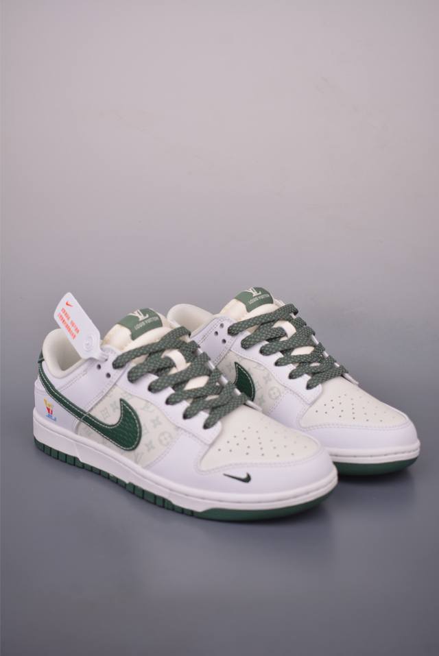 Nike Sb Dunk Low Lv联名 纯原大厂出品 极力推荐 原装头层材料 独家版型蒸餾加工 帶來的是更好的视觉和脚感体验 大厂纯原品质出货 清洁度 电绣