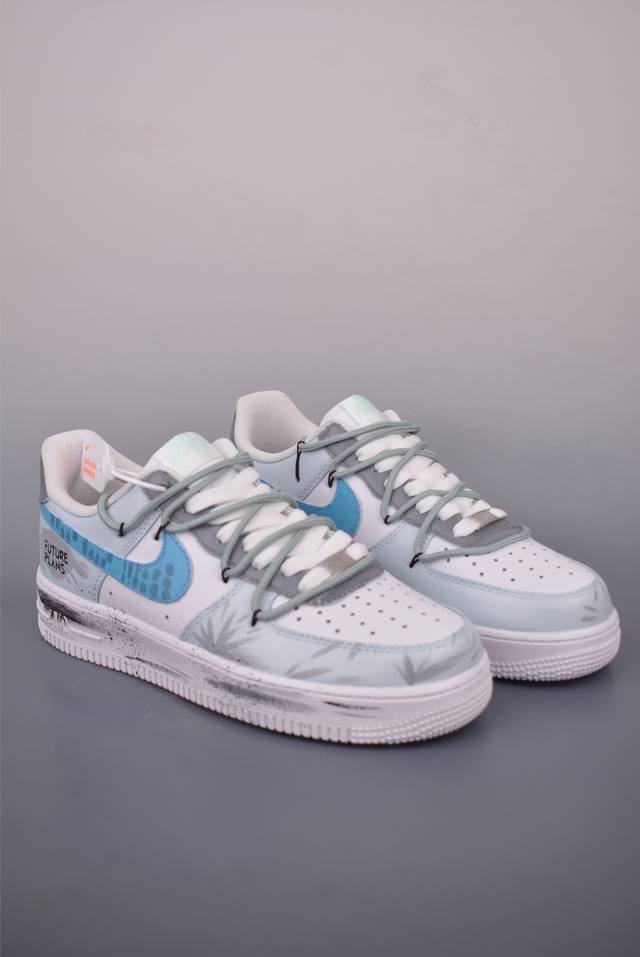 Nike Air Force 1 Low 手绘涂鸦 灰调纪元 原楦头原纸板 打造纯正空军版型 专注外贸渠道 全掌内置蜂窝气垫 原盒配件 原厂中底钢印、拉帮完美