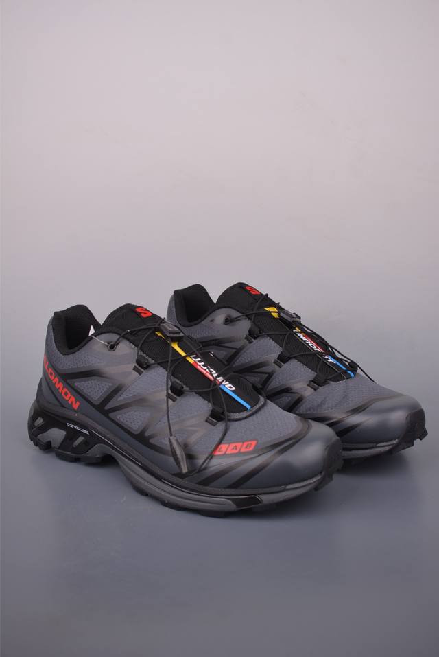 法国户外品牌-萨洛蒙 Salomon Xt-6 Jjjjound 探索者系列 纯原版本 潮流越野机能户外休闲运动跑步鞋 采用透气网布与防护皮革组合鞋面材质 牛角