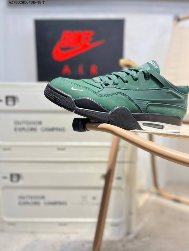 Nigel Sylvester X Air Jordan 4 Rm Aj4乔4 联名款低帮文化篮球鞋 它由纺织网布、皮革和翻毛皮混合而成，散发出时尚、高级的外观