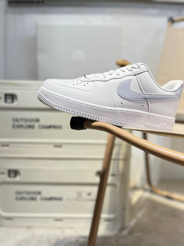 Nk Air Force 1'07 Low 空军一号低帮休闲板鞋 #定制皮料 原楦原纸板 纯正空军版型 高清洁度 内置全掌气垫Fj4146 Qx7062930#