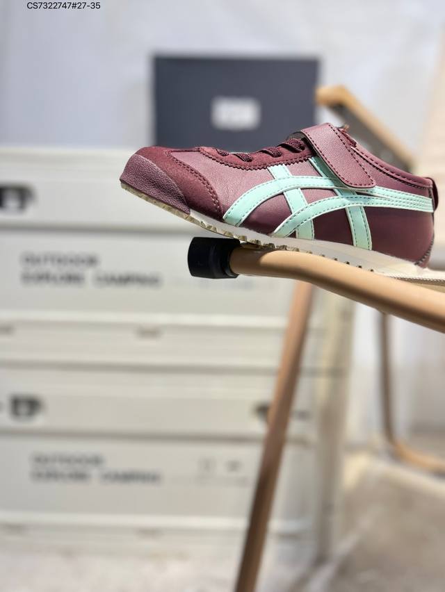 萌娃童鞋亚瑟士 Asics Onitsuka Tiger 鬼冢虎 原装四联吊牌 中底纸板钢印 日系轻便运动休闲鞋1184A049 Cs7322747#27-35