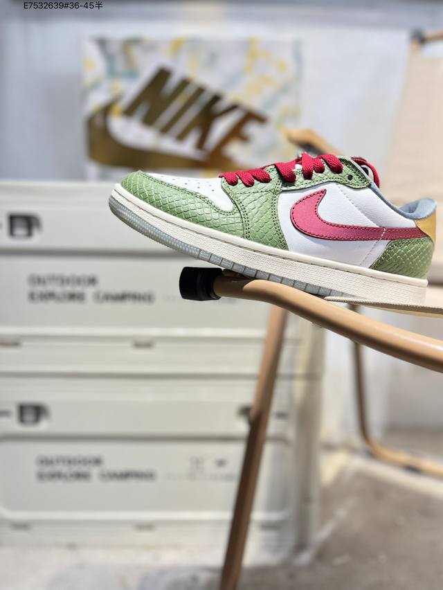 福利特价乔丹Air Jordan 1 Low Aj1低帮系列篮球鞋 官方同步配色 原装级产物 #拒绝公底 立体鞋型 细节完美 高清洁度Fn3727 E75326