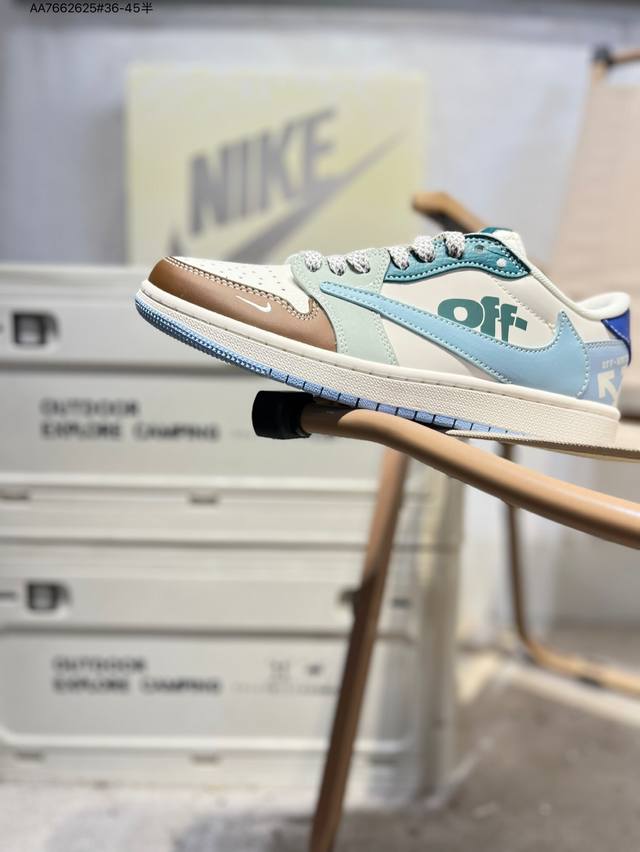 公司级头层皮乔丹Air Jordan 1 Low Aj1低帮系列篮球鞋 官方同步配色 原装级产物 #拒绝公底 立体鞋型 细节完美 高清洁度Hs8068 Aa76