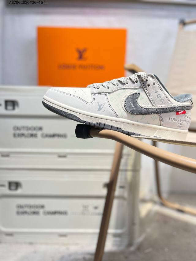 Lv X Nike Sb Dunk Low 大厂出品 极力推荐 新配色 原装头层材料 独家版型蒸餾加工 帶來的是更好的视觉和脚感体验 大厂纯原品质出货 清洁度