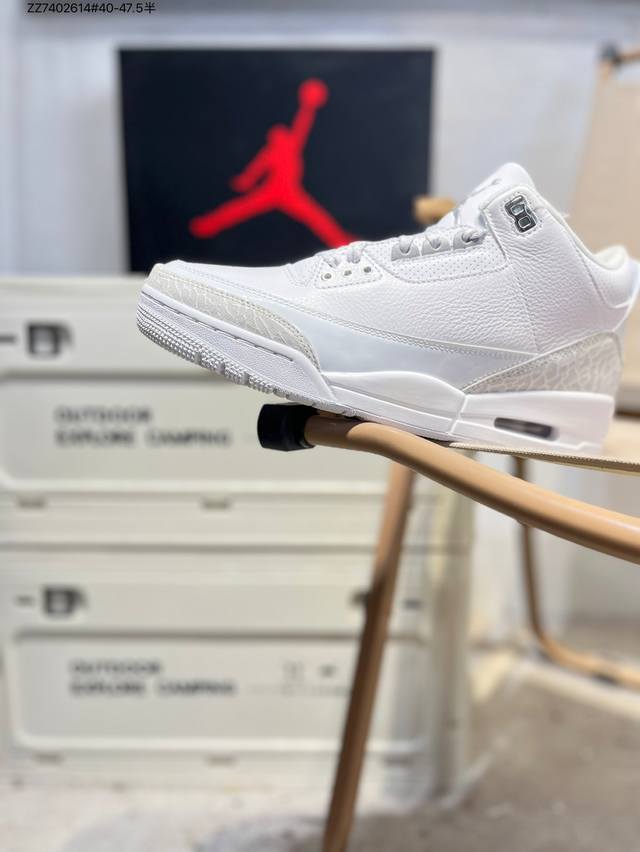 Air Jordan 3 Retro White And True Blue Aj3独家外贸特供 国内外口碑最好最推荐的产品 市场中端王者 全套原纸板楦头开发