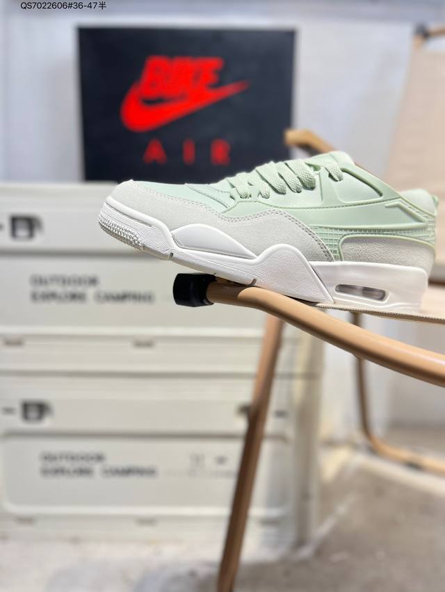 Nigel Sylvester X Air Jordan 4 Rm Aj4乔4 联名款低帮文化篮球鞋 它由纺织网布、皮革和翻毛皮混合而成，散发出时尚、高级的外观
