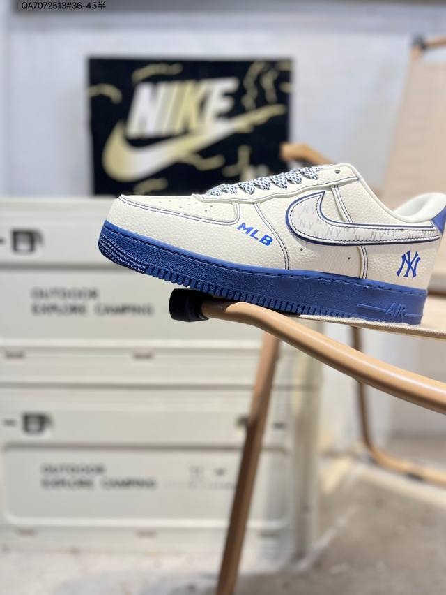 Mlb X 耐克 Nike Air Force 1 '07空军一号 百搭休闲运动板鞋。柔软、弹性十足的缓震性能和出色的中底设计，横跨复古与现代的外型结合Kj16
