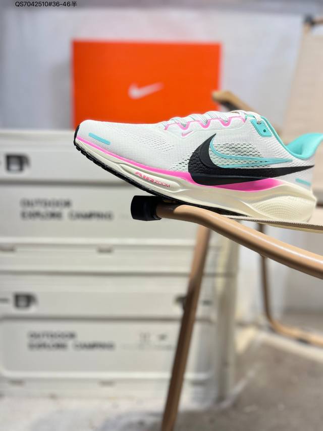 Nk Air Zoom pegasus 41 登月跑鞋 登月41代超轻网面跑步鞋 脚跟区域营造出色舒适度，而在鞋底部分，搭载全掌型Zoom Air配置耐克网面透