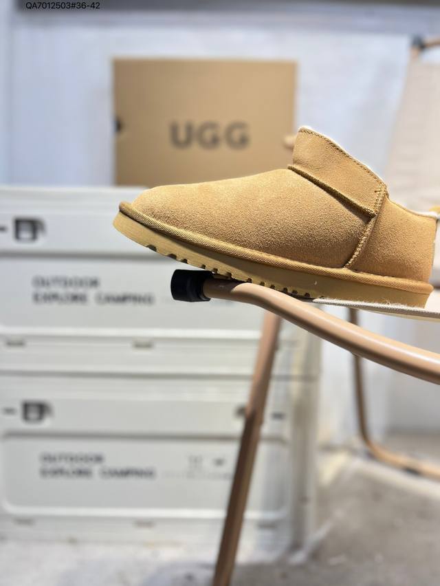 Ugg 雪地靴 防水麂绒皮革鞋面 美国轻奢品牌Ugg W Neuel尼瓦尔系列秋冬新款防污系列休闲保暖毛毛舒适便鞋女雪地靴1173891 Qa7012503#3
