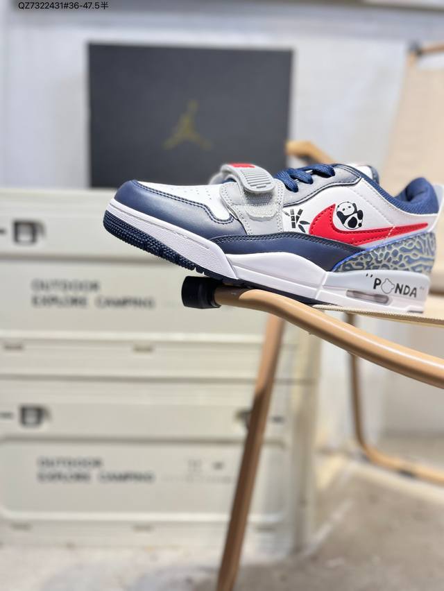 手绘款% Air Jordan Legacy 312 乔丹篮球鞋系列 号称 “最强三合一” 的 Jordan Legacy 312，自然有着杂交结合的设计，它的