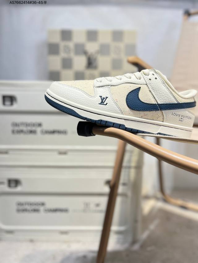 Lv X Nike Sb Dunk Low 大厂出品 极力推荐 新配色 原装头层材料 独家版型蒸餾加工 帶來的是更好的视觉和脚感体验 大厂纯原品质出货 清洁度