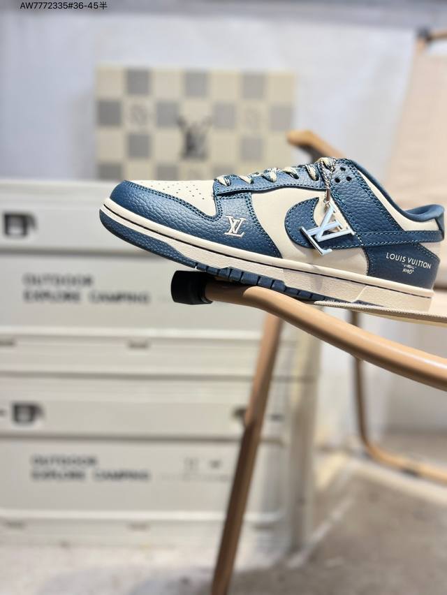 Lv X Nike Sb Dunk Low 大厂出品 极力推荐 新配色 原装头层材料 独家版型蒸餾加工 帶來的是更好的视觉和脚感体验 大厂纯原品质出货 清洁度