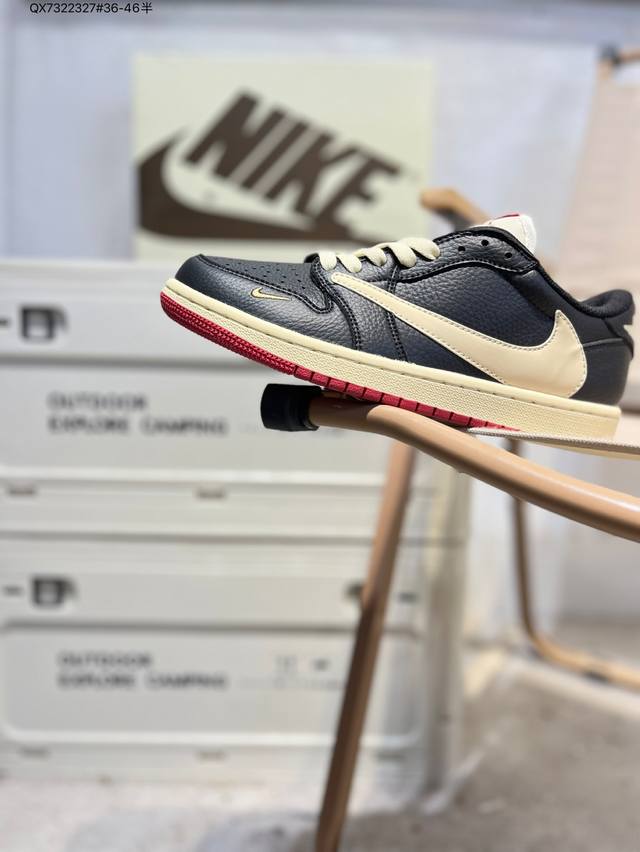 公司级头层皮乔丹Air Jordan 1 Low Aj1低帮系列篮球鞋 官方同步配色 原装级产物 #拒绝公底 立体鞋型 细节完美 高清洁度Ib8958 Qx73