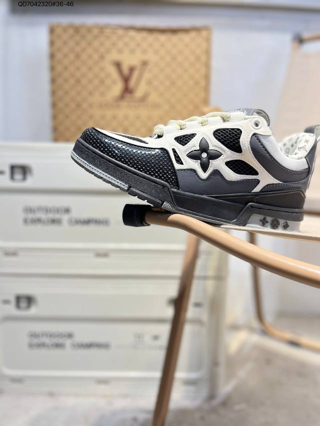 路易威登 Louis Vuitton Lv路易威登板鞋 新款 Lv Trainer最新配色运动鞋 L家 篮球鞋风格运动鞋 该鞋由艺术总监 Virgil Ablo