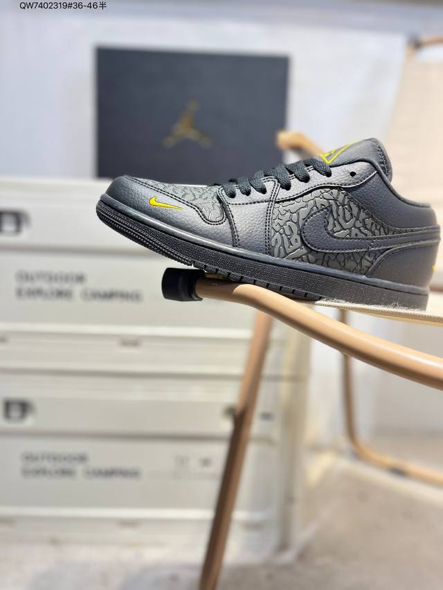 公司级头层皮乔丹Air Jordan 1 Low Aj1低帮系列篮球鞋 官方同步配色 原装级产物 #拒绝公底 立体鞋型 细节完美 高清洁度553560 Qw74