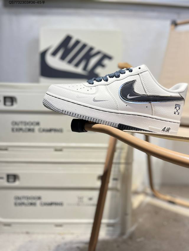 Nk Air Force 1'07 Low 空军一号低帮休闲板鞋 #定制皮料 原楦原纸板 纯正空军版型 高清洁度 内置全掌气垫Dq6628 Qs773 3#36