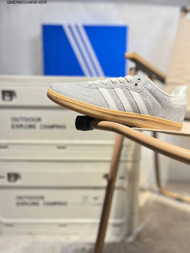 阿迪达斯三叶草Adidas Originals Samba Vegan Og”Spd“桑巴舞系列绅士德训足球风百搭低帮休闲运动板鞋Ki6264 Qms76922