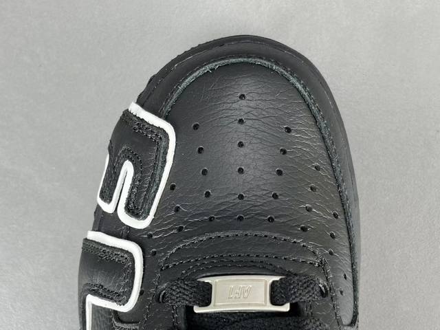 渠道优势 ！ 纯原版 空军 Cpfm X Nike Air Force 1 舒适潮流 包裹性防滑耐磨 低帮 板鞋 男女同款 黑白 尺码40-48 货号Hj846