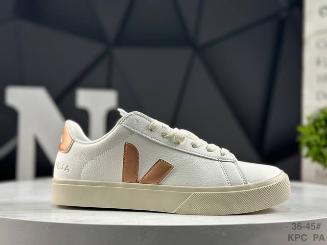 Veja Campo Chrmoefree Extra Mid 经典系带圆头 生活中帮时尚板鞋 货号:Cp0503128 尺码：如图所示 Kpc Pa