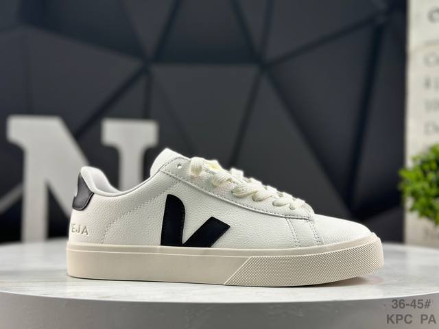 Veja Campo Chrmoefree Extra Mid 经典系带圆头 生活中帮时尚板鞋 货号:Cp051537 尺码：如图所示 Kpc Pa