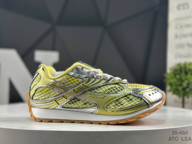 意大利奢侈品牌-宝缇嘉 葆蝶家-Bottega Veneta Orbit Lace-Up Runner Bv葆蝶家时尚休闲王一博同款老爹鞋运动鞋 采用轻质科技网