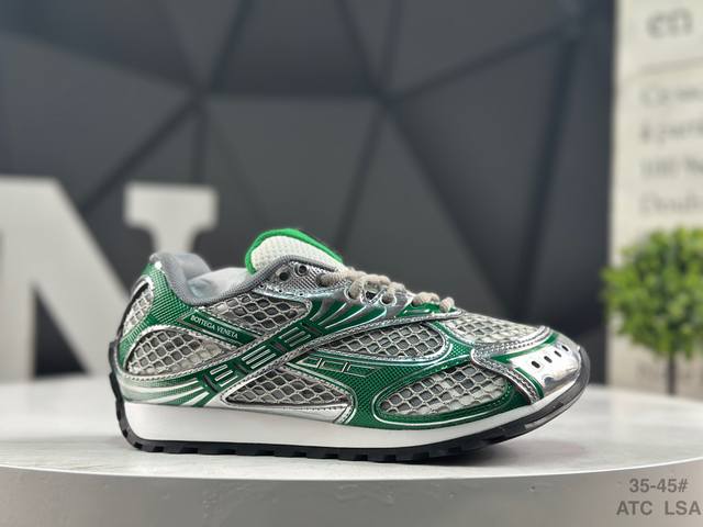 意大利奢侈品牌-宝缇嘉 葆蝶家-Bottega Veneta Orbit Lace-Up Runner Bv葆蝶家时尚休闲王一博同款老爹鞋运动鞋 采用轻质科技网