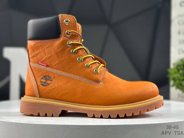 Timberland添柏岚 天伯伦户外高帮休闲大黄靴系列 #广东大厂品质 原盒原包装 #25Ss新款 时尚潮流搭配 面料采用意大利顶级磨砂细纹牛皮 搭配防臭防腐