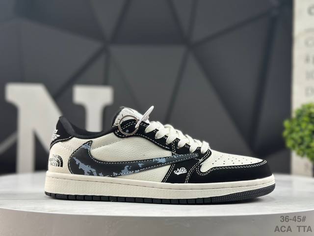 福利特价 耐克 Travis Scott X Fragment Design X Jordan Air Jordan 1 Low Og Sp 多方联名合作Sco