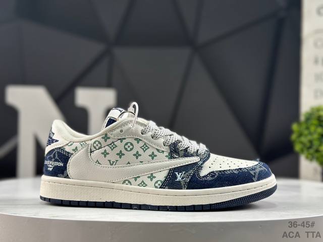 福利特价 耐克 Travis Scott X Fragment Design X Jordan Air Jordan 1 Low Og Sp 多方联名合作Sco