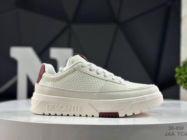 迪桑特Descente Dualis Wp都市通勤 Gore-Tex 时尚舒适 防滑耐磨 时尚休闲运动覆盖防水越野跑鞋 货号:D5131Dsn34 尺码:36