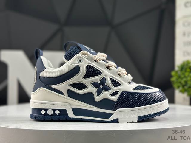 路易威登 Louis Vuitton Lv路易威登板鞋 乘风破浪的姐姐争先种草款,舒适透明底和百搭性霸屏整个时尚娱乐圈，正品1:1套楦复刻，细节调整完美主义！鞋