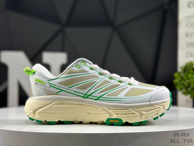 Hoka Mafate Speed 2玛法特 超轻厚底轻量山地跑步鞋 货号:1126851 Wtfr 尺码:36 36.5 37.5 38 38.5 39 40
