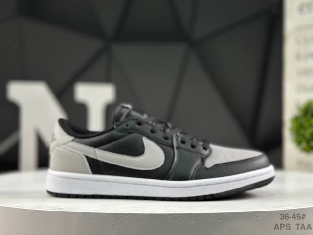 耐克 乔丹Air Jordan 1 Low Aj1 乔1 乔丹1代Aj1 低帮复古文化休闲运动篮球鞋。该鞋款从 1985 年元年款汲取设计灵感，焕新演绎简约经典