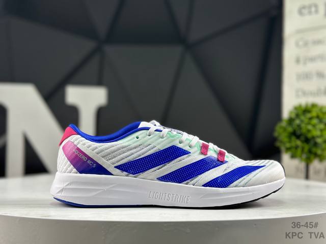 阿迪达斯 Adidas Adizero Rc 5 阿迪达斯 舒适百搭 织物减震耐磨轻便低帮 训练跑步鞋 货号: Gv9096 尺码：如图所示 Kpc Tva