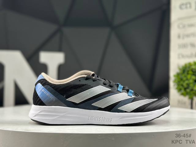 阿迪达斯 Adidas Adizero Rc 5 阿迪达斯 舒适百搭 织物减震耐磨轻便低帮 训练跑步鞋 货号: Hq3677 尺码：如图所示 Kpc Tva