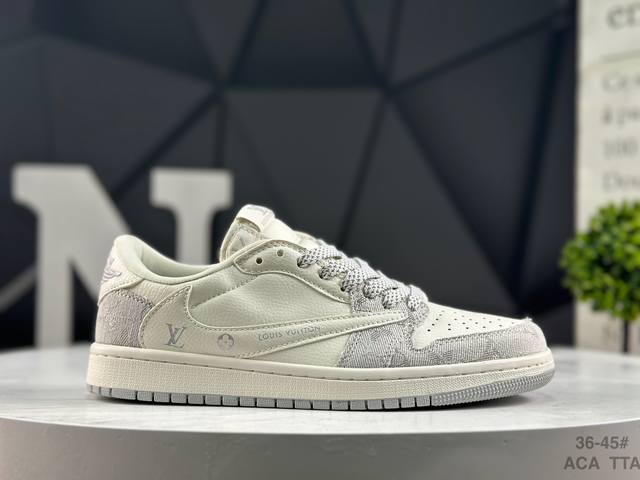 福利特价 耐克 Travis Scott X Fragment Design X Jordan Air Jordan 1 Low Og Sp Aj1 乔1 低帮