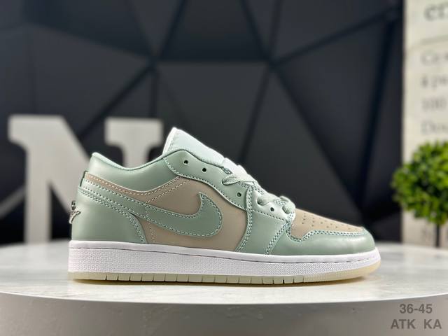 耐克 乔丹 Air Jordan 1 Low Aj1低帮系列篮球鞋 官方同步配色 原装级产物 #拒绝公底 立体鞋型 细节完美 高清洁度 货号：Hf4078 尺码