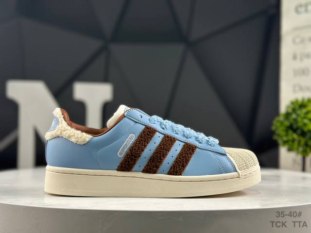 阿迪达斯 三叶草Adidas Originals Superstar 经典贝壳头系列低帮百搭休闲运动板鞋 货号： Jr6987 尺码：如图所示 Tck Tta