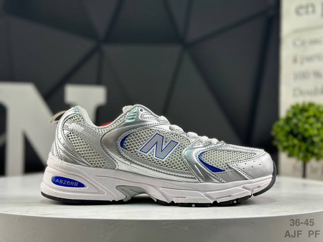 Nb 采优用质纤维革+透气网布眼材质材质#独立3层组合底大私模#搭载Abzorb缓中震底。韩流火爆款式# 新款Nb新百伦New Balance Mr530 系列