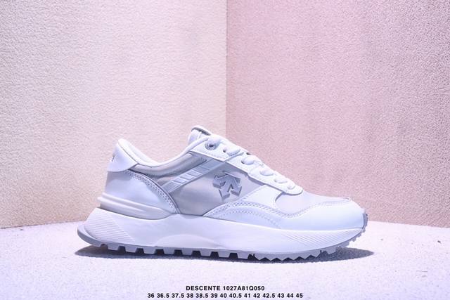 公司级迪桑特Descente Edge Court Retro 复古轻质 耐磨低帮 生活休闲鞋 货号：S Lsn82 尺码：36 36.5 37.5 38 38