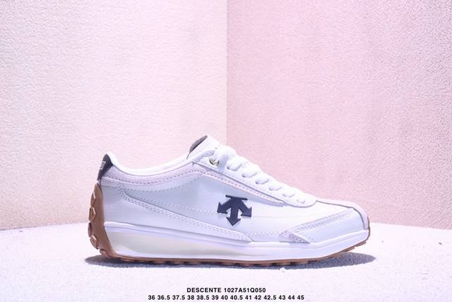 公司级迪桑特Descente Edge Court Retro 复古轻质 耐磨低帮 生活休闲鞋 货号：S Lsn82 尺码：36 36.5 37.5 38 38