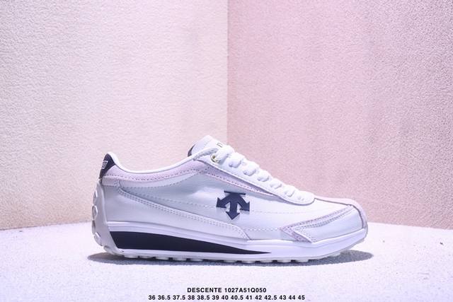 公司级迪桑特Descente Edge Court Retro 复古轻质 耐磨低帮 生活休闲鞋 货号：S Lsn82 尺码：36 36.5 37.5 38 38