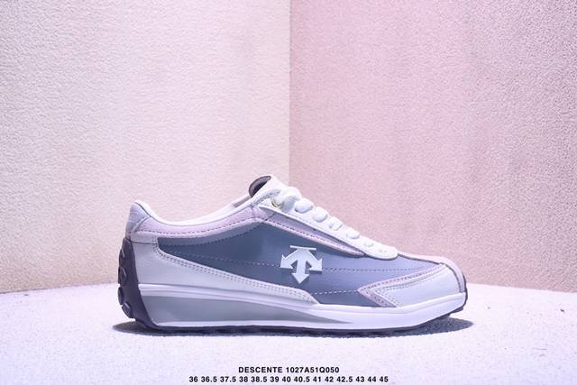 公司级迪桑特Descente Edge Court Retro 复古轻质 耐磨低帮 生活休闲鞋 货号：S Lsn82 尺码：36 36.5 37.5 38 38